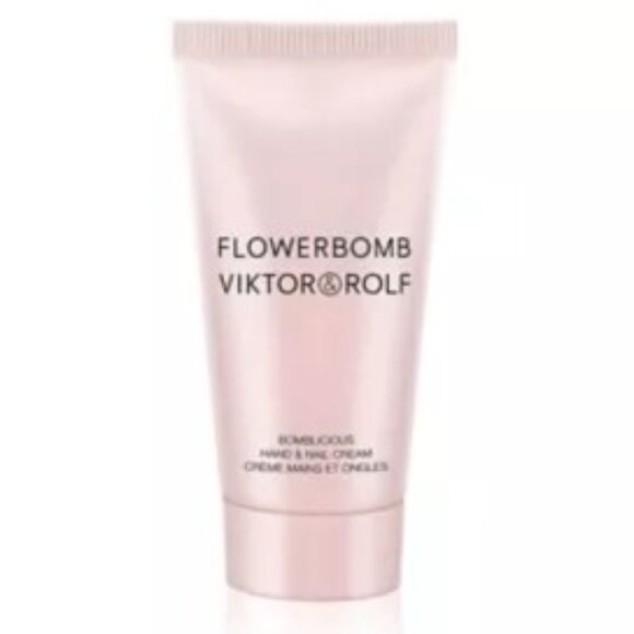 Viktor&Rolf Gift Set-Drawstring,Flowerbomb Spray&Body Cream-1.2ml,50ml-2pc-NEW - Picture 9 of 16